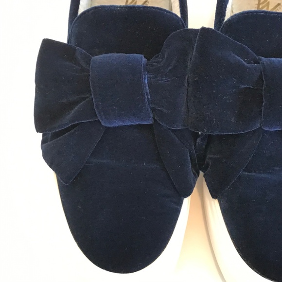 Nine West Navy Blue Velvet Sneakers, 10 - Picture 3 of 16